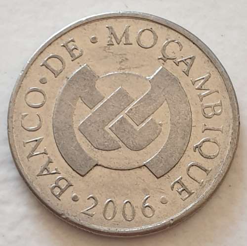2006 - 2 METICAIS - MOCAMBIQUE - MOZAMBIQUE - COELACANTH FISH - (Nickel Plated Steel)